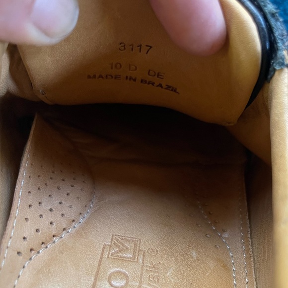 Sandro Mens brown 10 D DE Leather split square oxford comfort dress casual shoe - Picture 6 of 9